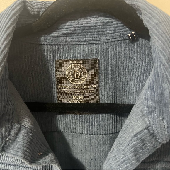NWOT Buffalo David Bitton Corduroy Button Down Shirt - Picture 2 of 12